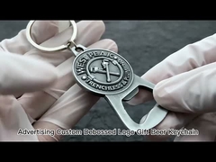 Logotipo personalizado Abridor de botellas magnético Concha de llave de aleación de zinc de metal Abridor de cerveza de esmalte